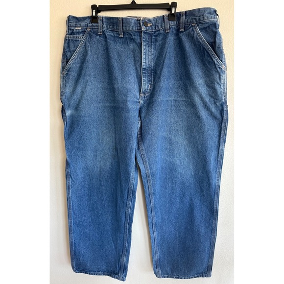 Carhartt Other - Carhartt Men Flame Resistant Work Jean Original Fit 44 x 32 Blue Utility